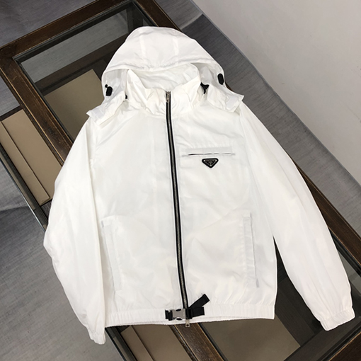 プラダジャケット アウター スーパーコピー  PRADAA三角ロゴプレート 
