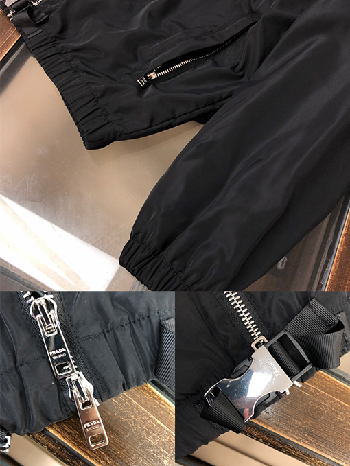 プラダジャケット アウター スーパーコピー  PRADAA三角ロゴプレート 