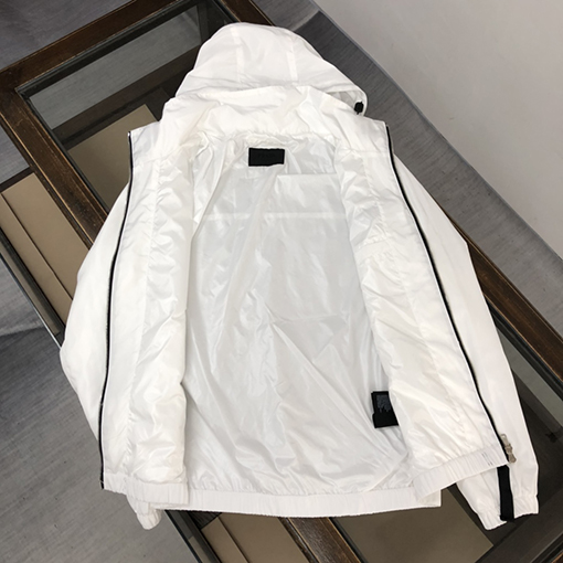 プラダジャケット アウター スーパーコピー  PRADAA三角ロゴプレート 