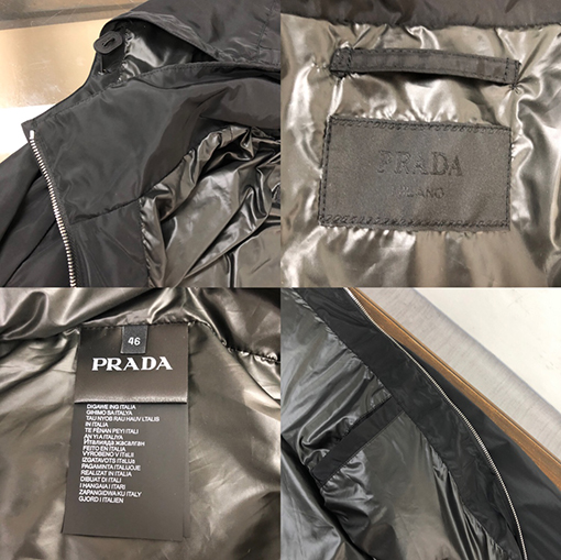 プラダジャケット アウター スーパーコピー  PRADAA三角ロゴプレート 