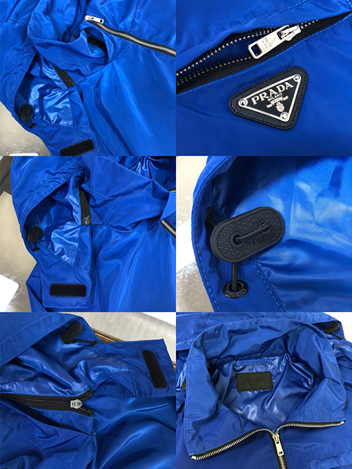 プラダジャケット アウター スーパーコピー  PRADAA三角ロゴプレート 