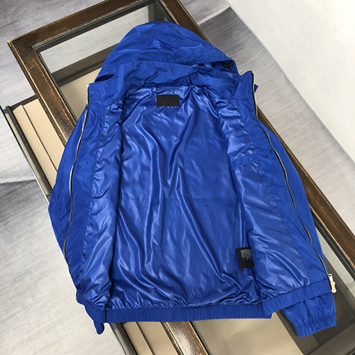 プラダジャケット アウター スーパーコピー  PRADAA三角ロゴプレート 