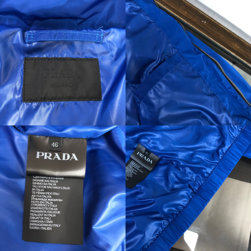 プラダジャケット アウター スーパーコピー  PRADAA三角ロゴプレート 