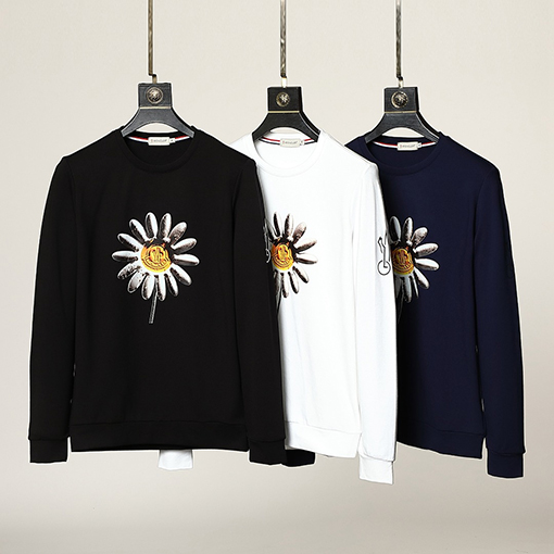 モンクレール スウェットTシャツ スーパーコピー フロントフラワープリント