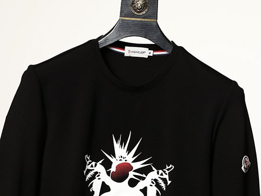 モンクレール スウェットTシャツ コピー.レット・ブラック