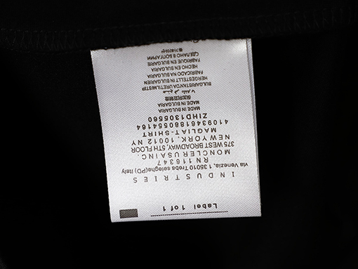 モンクレール スウェットTシャツ コピー.レット・ブラック