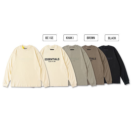 フィアオブゴッド長袖 Tシャツコピー背中FEAR OF GOD ESSENTIALS ロゴ