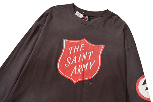 セント マイケル長袖 Tシャツコピー★オーバーサイズ