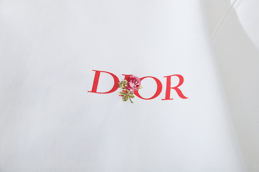 ディオールスウェットTシャツ  スーパーコピースウェットTシャツ 七夕限定のローズ