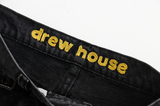 DREW HOUSEデニムパンツスーパーコピー  スマイルロゴポイント