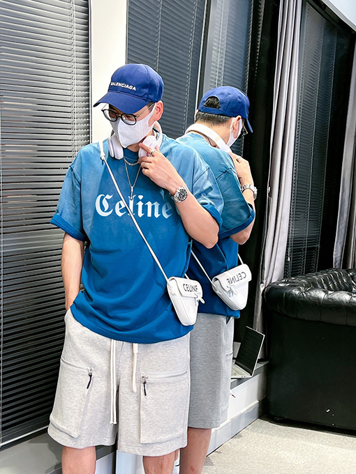 セリーヌ半袖Tシャツスーパーコピー  CELINEロゴ