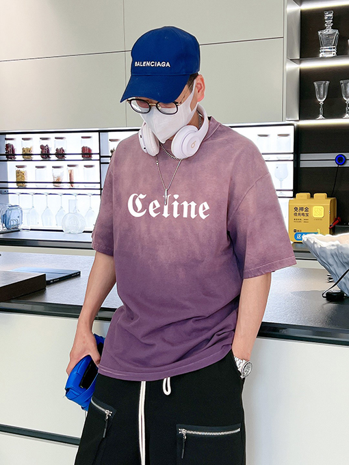 セリーヌ半袖Tシャツスーパーコピー  CELINEロゴ