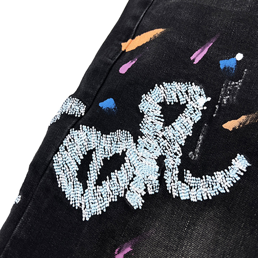 ディオールデニムパンツスーパーコー ペインティング刺繍