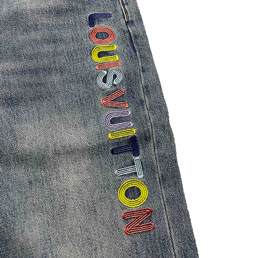 ルイヴィトン デニムパンツ スーパーコピー Louis Vuitton 刺繍