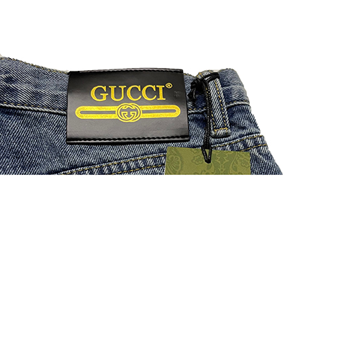 グッチデニムパンツスーパーコピー MUSIC.GUCCIロゴポイント