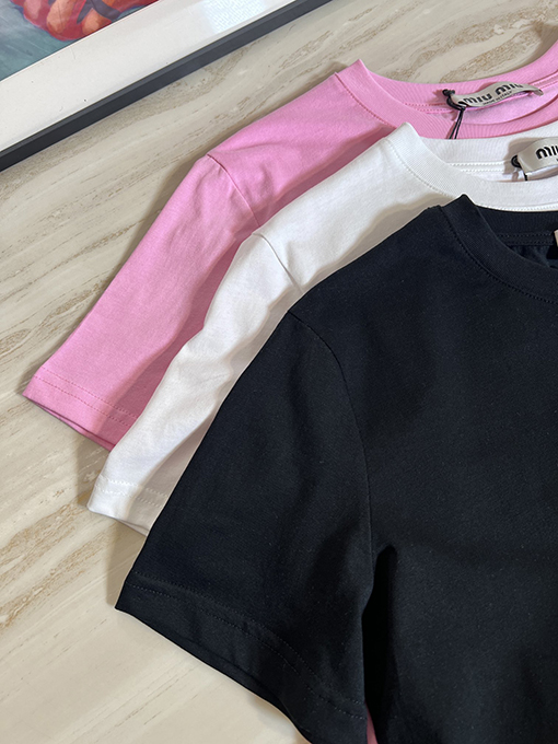 【レディースシリーズ✨】ミュウミュウ半袖Tシャツスーパーコピー レディースファッションの通販