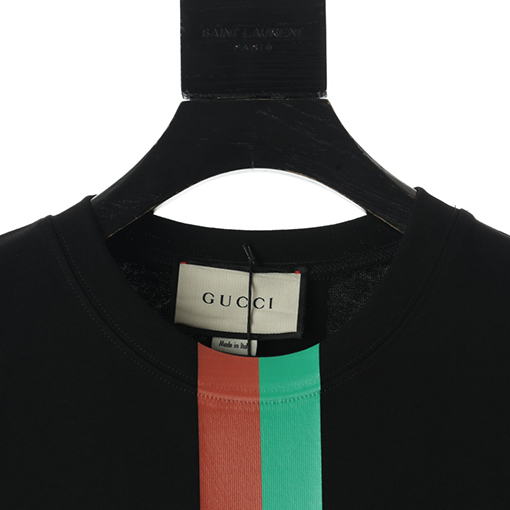 グッチ半袖Tシャツスーパーコピー NOT レッド グリーン プリント半袖