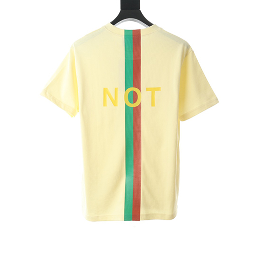 グッチ半袖Tシャツスーパーコピー NOT レッド グリーン プリント半袖