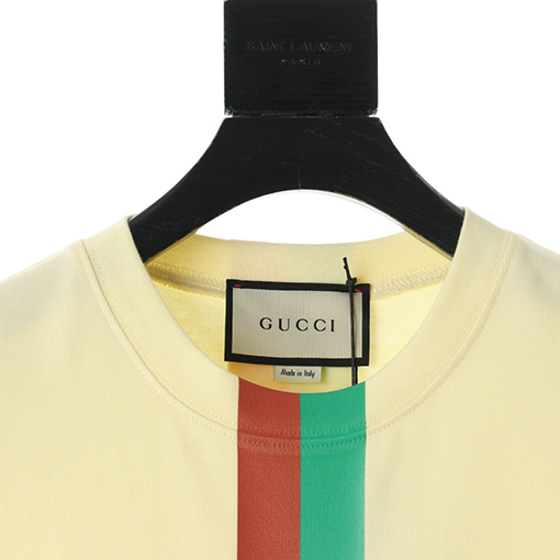 グッチ半袖Tシャツスーパーコピー NOT レッド グリーン プリント半袖