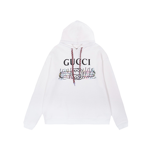 23SS入荷!! グッチフード パーカースーパーコピー クラシックダブルGロゴ