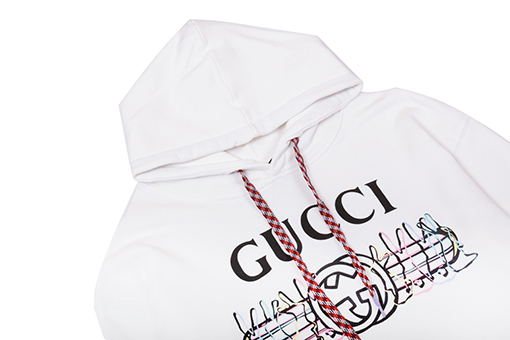 23SS入荷!! グッチフード パーカースーパーコピー クラシックダブルGロゴ