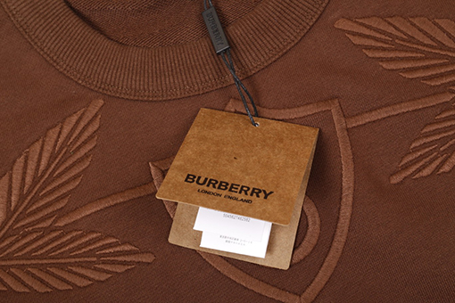23ss新品!!バーバリースウェットTシャツ スーパーコピー胸リングタグ BURBERRY刺繍