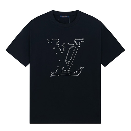 23ss新品!!ルイヴィトン半袖Tシャツスーパーコピー 1 ~ 65 数字を接続 刺繍