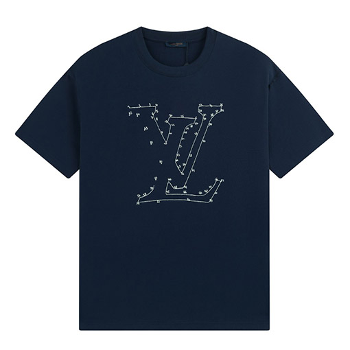 23ss新品!!ルイヴィトン半袖Tシャツスーパーコピー 1 ~ 65 数字を接続 刺繍