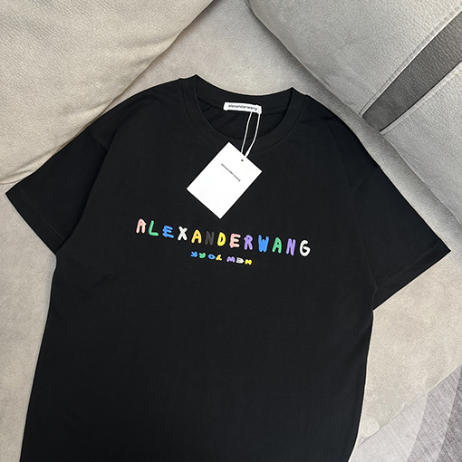 入荷!! アレキサンダーワン半袖TシャツスーパーコピーAlexander Wangロゴプリント