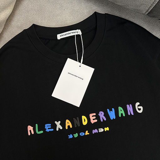 入荷!! アレキサンダーワン半袖TシャツスーパーコピーAlexander Wangロゴプリント