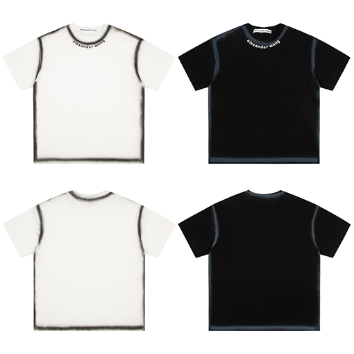 入荷!! アレキサンダーワン半袖Tシャツコピー ネックラインAlexander Wangロゴプリント★オーバーサイズ