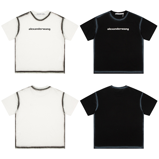 入荷!! アレキサンダーワン半袖Tシャツコピー alexander wangロゴプリント★オーバーサイズ