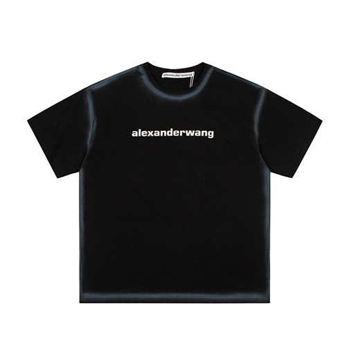 入荷!! アレキサンダーワン半袖Tシャツコピー alexander wangロゴプリント★オーバーサイズ