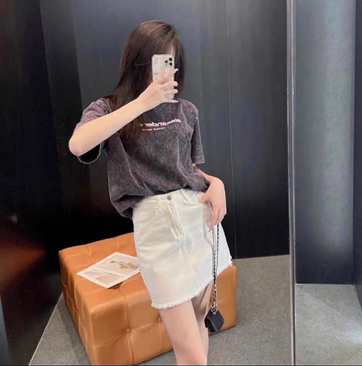 入荷!! アレキサンダーワン半袖Tシャツコピー alexander wangロゴプリント★オーバーサイズ 全3色