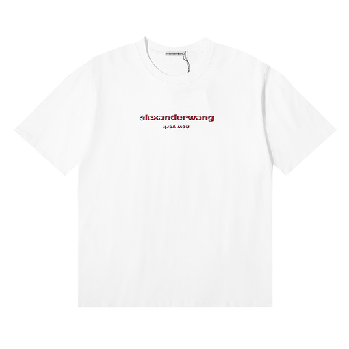入荷!! アレキサンダーワン半袖Tシャツコピー alexander wangロゴプリント★オーバーサイズ
