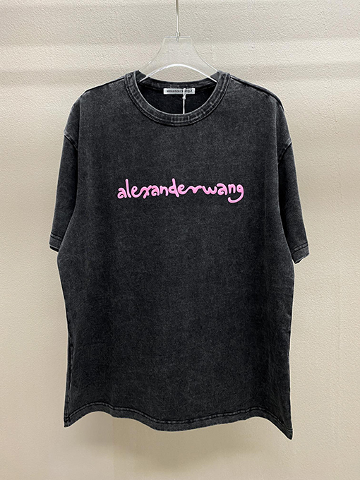 アレキサンダーワン半袖スーパーコピー alexander wangロゴプリント