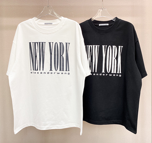 アレキサンダーワン半袖スーパーコピー NEW YORKロゴプリント