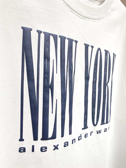 アレキサンダーワン半袖スーパーコピー NEW YORKロゴプリント