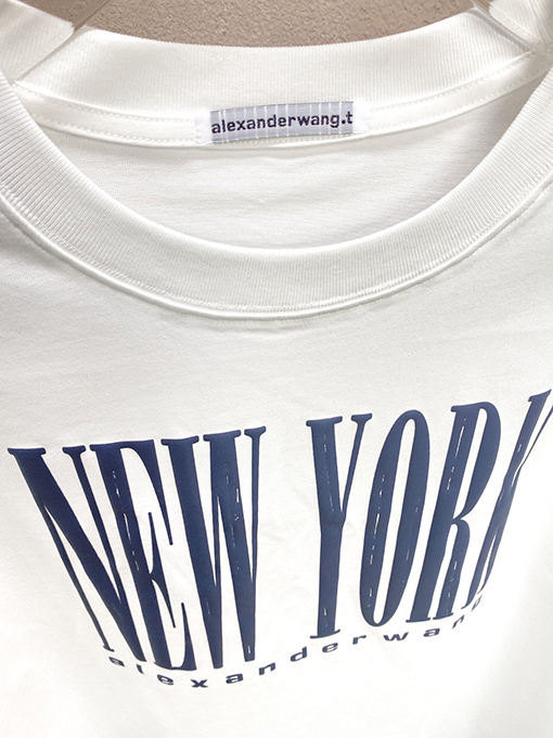 アレキサンダーワン半袖スーパーコピー NEW YORKロゴプリント