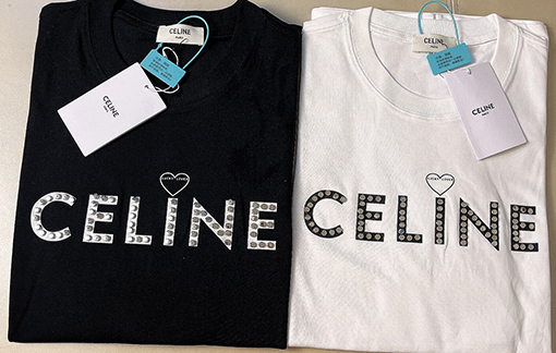セリーヌ半袖スーパーコピーCELINEハート ロゴプリント