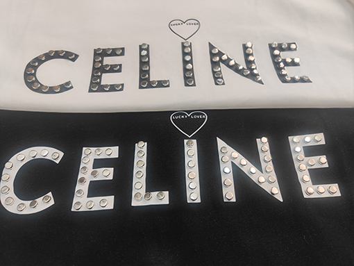 セリーヌ半袖スーパーコピーCELINEハート ロゴプリント