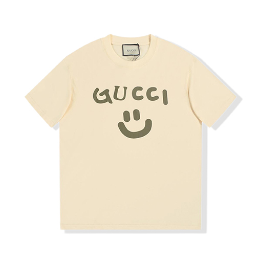 グッチ半袖スーパーコピーgucciスマイル半袖Tシャツ