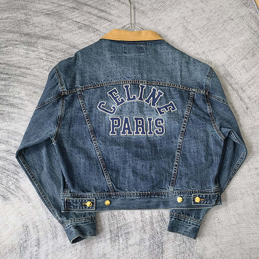 セリーヌ デニム ジャケット スーパーコピー CELINE刺繡