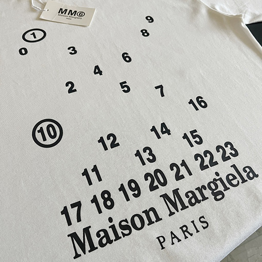 マルタンマルジェラMaison Margielaスーパーコピー数字ロゴプリント