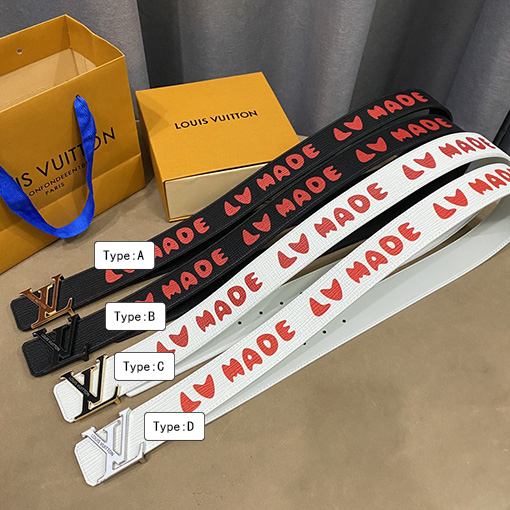 23新品!!ルイヴィトン 牛革ベルトスーパーコピー Louis Vuittonプリント