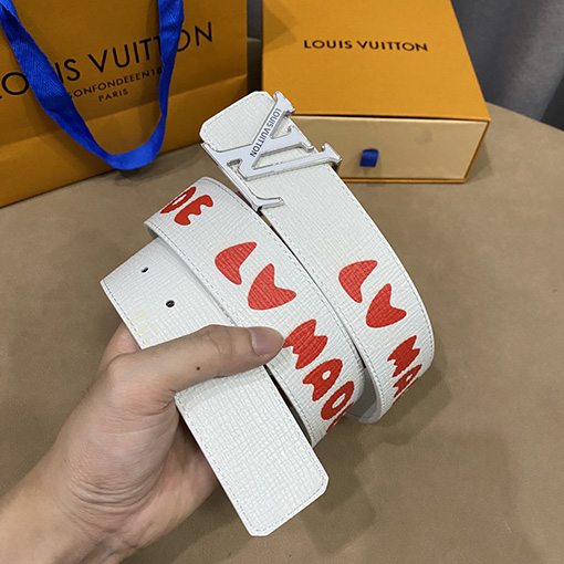 23新品!!ルイヴィトン 牛革ベルトスーパーコピー Louis Vuittonプリント