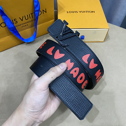 23新品!!ルイヴィトン 牛革ベルトスーパーコピー Louis Vuittonプリント