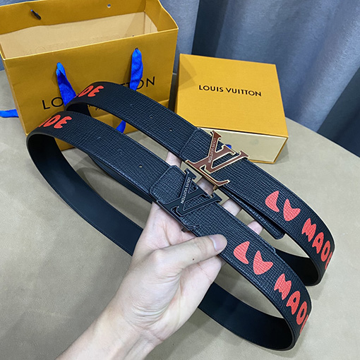 23新品!!ルイヴィトン 牛革ベルトスーパーコピー Louis Vuittonプリント