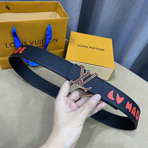 23新品!!ルイヴィトン 牛革ベルトスーパーコピー Louis Vuittonプリント