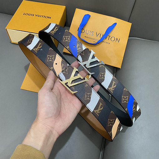 23新品!!ルイヴィトン 牛革ベルトスーパーコピー  モノグラムプリント